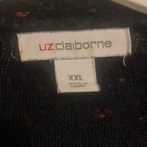 Liz Claiborne Elegant Black Knit Top XXL